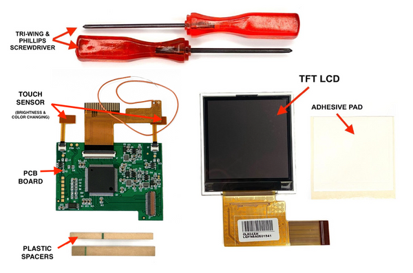 Game Boy Pocket TFT Backlight Mod Installation Guide