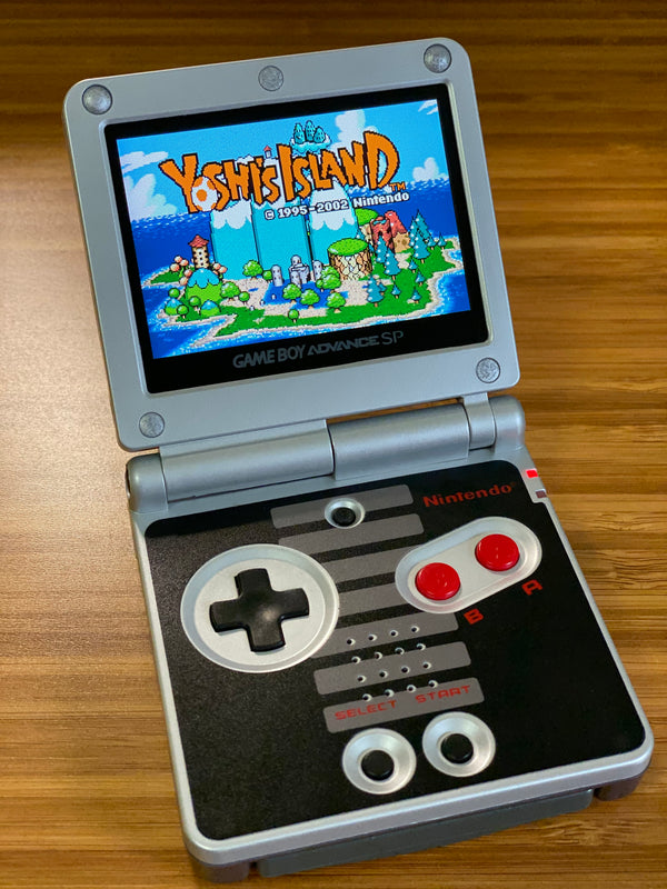 Game Boy Advance SP IPS Mod Console