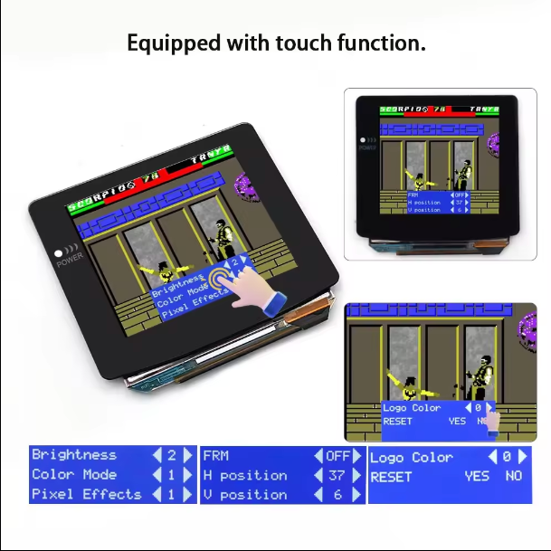 Game Boy Color AMOLED OLED Touch Screen Console