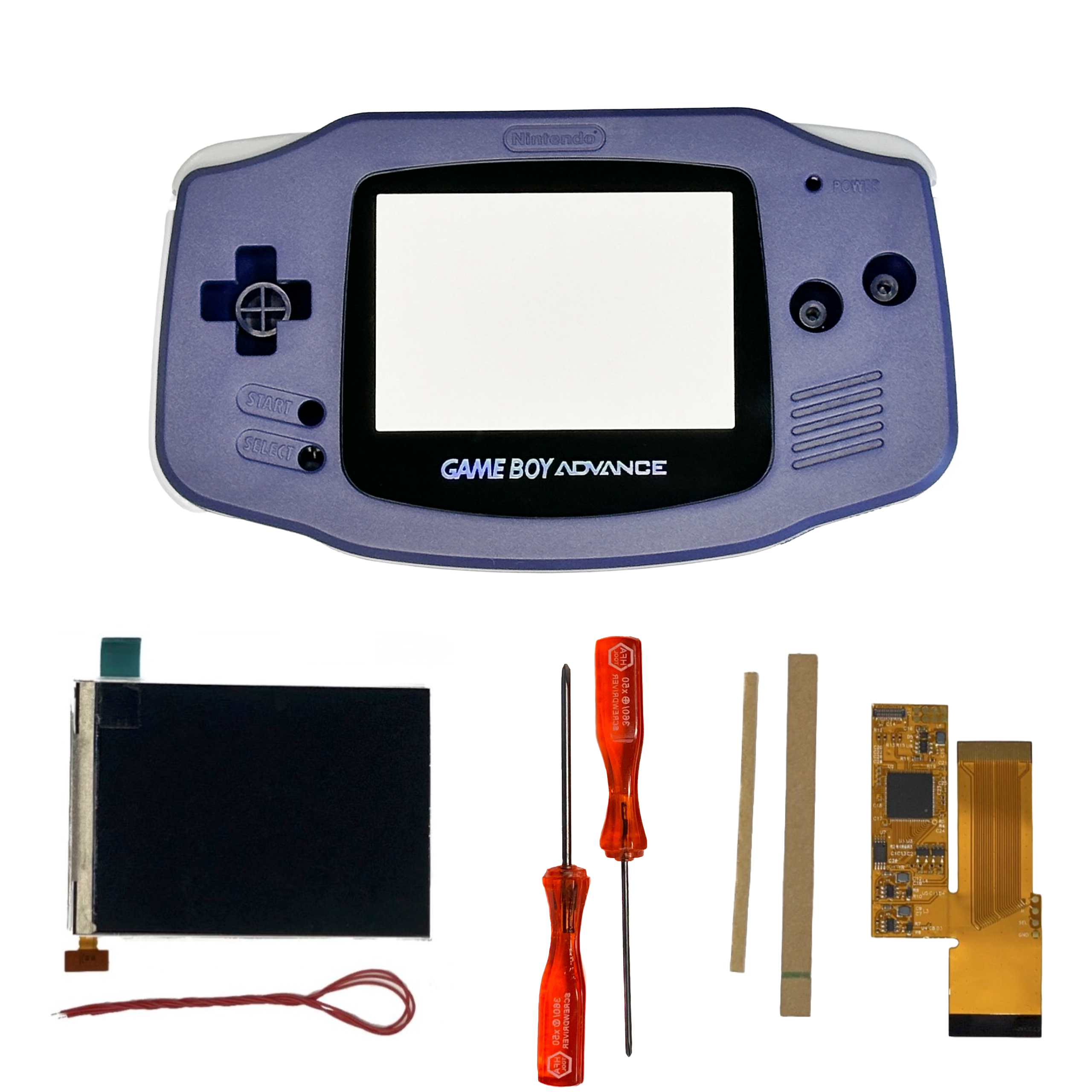 Game Boy Advance V2 IPS Full Mod Kit