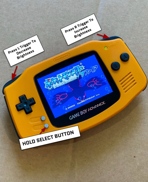 Game Boy Advance IPS Mod Console